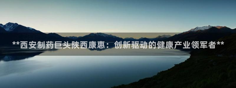 九游会老哥俱乐部必备的交流社区：**西安制药巨头陕西康惠：创新驱动的健康产业领军者**