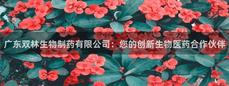 九游会老哥俱乐部论坛版：广东双林生物制药有限公司：您的创新生物医药合作伙伴