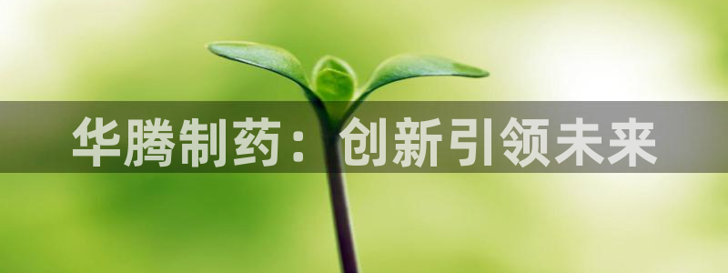 九游会老哥必备的交流社区：华腾制药：创新引领未来