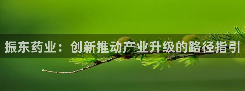 九游老哥俱乐部登录：振东药业：创新推动产业升级的路径指引