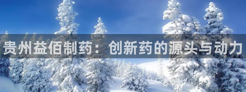 九游老哥俱乐部官网登录网址：贵州益佰制药：创新药的源头与动力