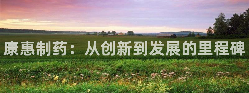九游会老哥俱乐部官网：康惠制药：从创新到发展的里程碑