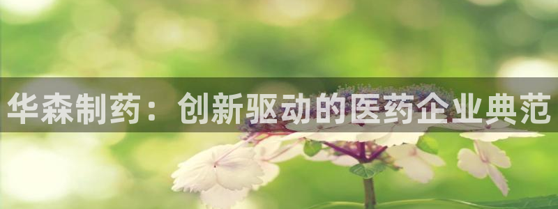 九游会老哥必备的交流社区九：华森制药：创新驱动的医药企业典范