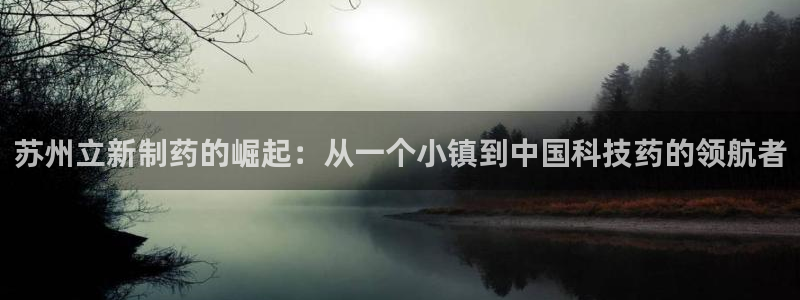 九游老哥俱乐部官网登录不了：苏州立新制药的崛起：从一个小镇到中国科技药的领航者