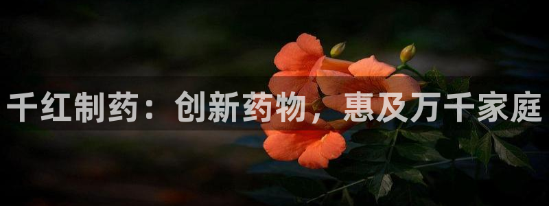 老哥俱乐部是干什么的啊：千红制药：创新药物，惠及万千家庭